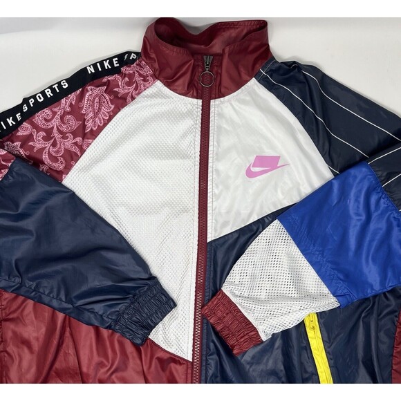 Nike Sportswear 352‎ Women's Windbreaker Jacket Running Zipper Size Large - Picture 5 of 9